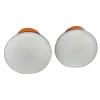 White circular solar lamp for outdoor courtyard decoration, waterproof rechargeable lighting Item Picture